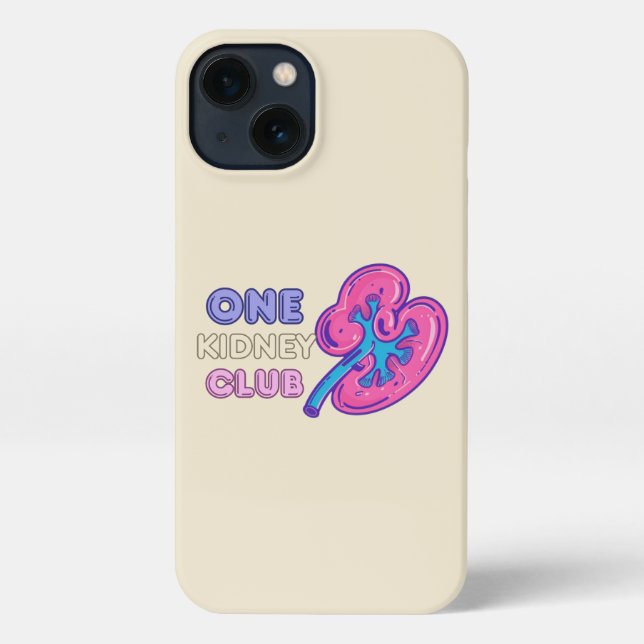 Coque iPhone UN KIDNEY CLUB, KIDNEY Transplant (Verso)