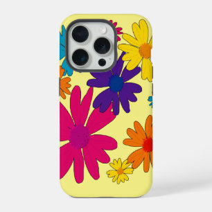 Coque iPhone 15 Pro Un lit floral de fleurs de marguerite