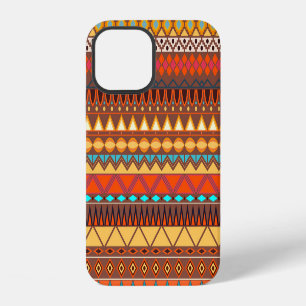 Coque iPhone 12 Un motif sans couture ethnique tribale coloré.