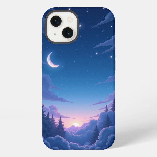 Coque iPhone Un paysage de rêve céleste (Verso)