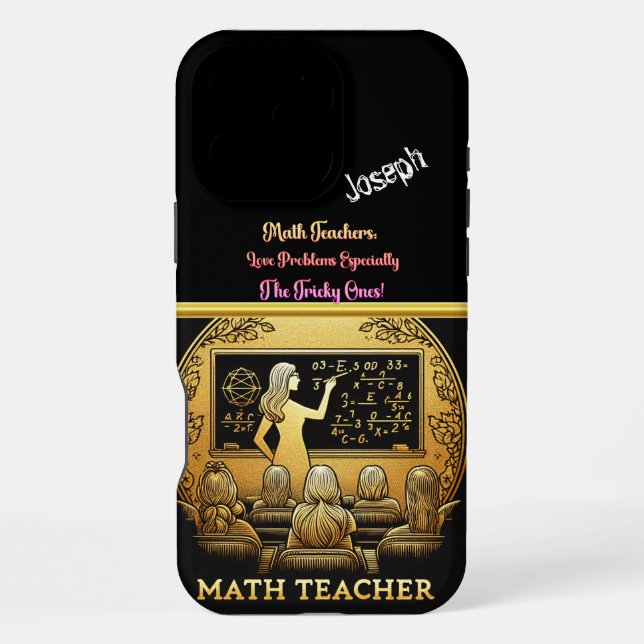 Coque iPhone Un professeur de mathématiques passionné  (Verso)