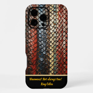 Coque iPhone 16 Pro Max Un serpent vibreux révélant l'art de la nature