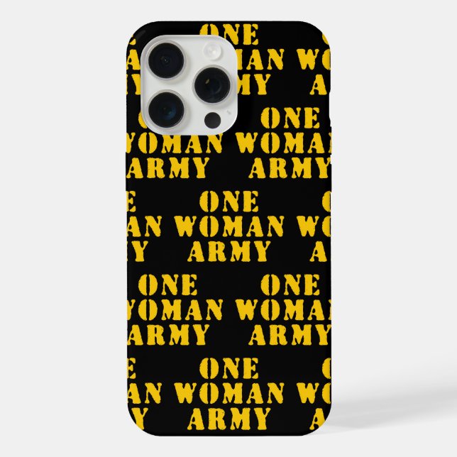 COQUE iPhone UNE ARMÉE À UNE FEMME (Verso)