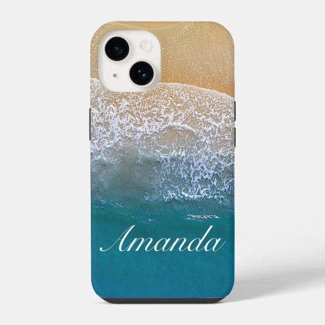 Coque iPhone Une avec la plage (Verso)
