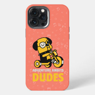 ETUI iPhone 13 PRO MAX UNE AVENTURE DE BOULEDOGUE AMUSANTE ATTEND LES GAR