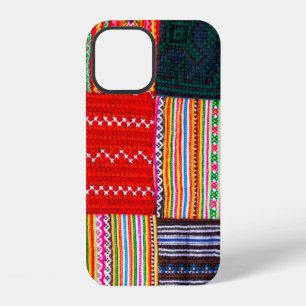 Coque iPhone 12 une courtepointe patchwork de style asiatique mult