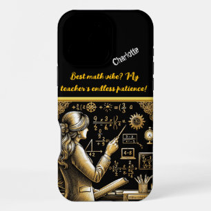 Coque iPhone 16 Pro Max Une femme explique des équations complexes dans un