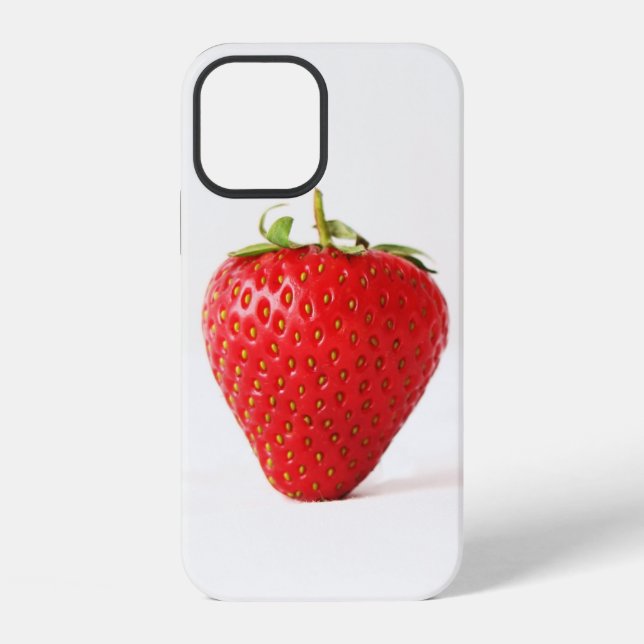Coque iPhone Une iphcna de fraise rouge (Verso)