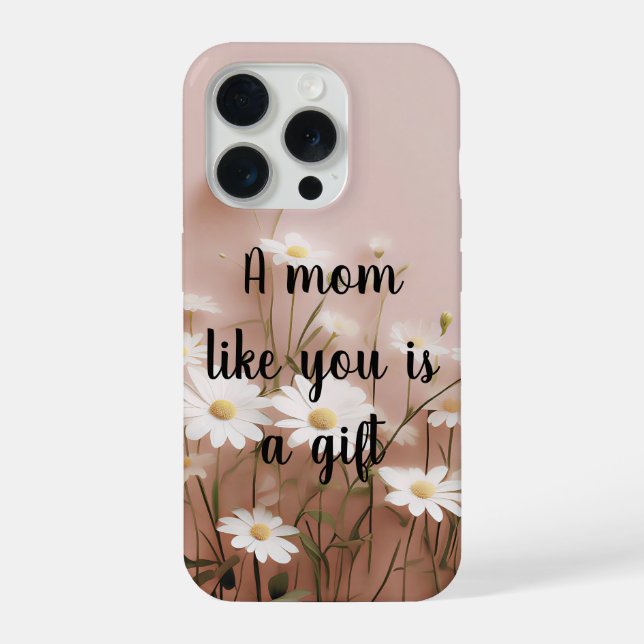 Coque iPhone Une maman comme vous est un cadeau (Verso)