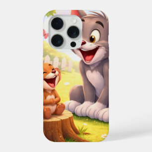 Coque iPhone 15 Pro Une pause joyeuse dans le jardin