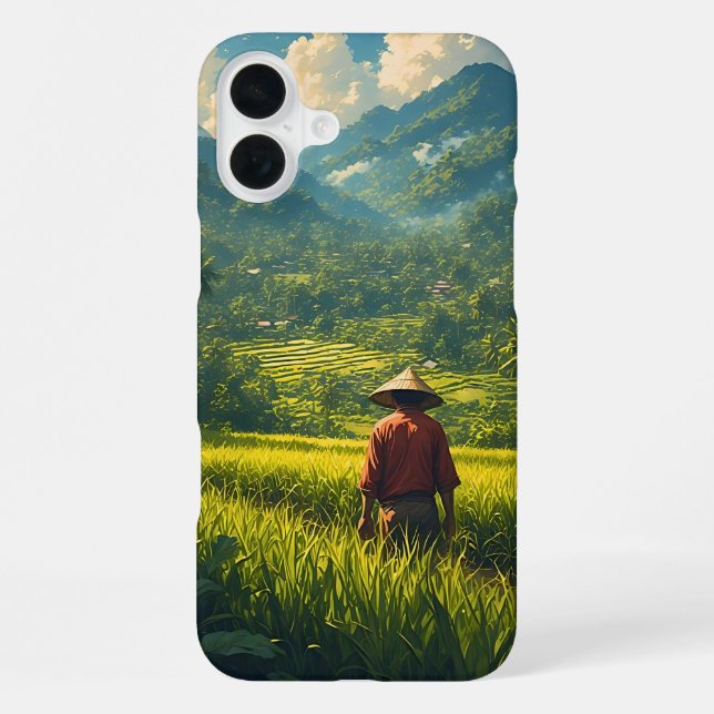Coque iPhone Une récolte paisible (Verso)