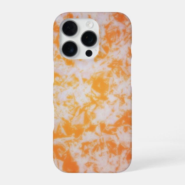 Coque iPhone Une texture grunge orange (Verso)