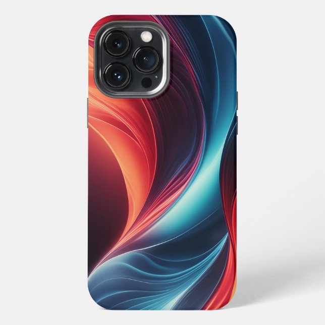Coque iPhone Une vague de dégradé dynamique (Verso)
