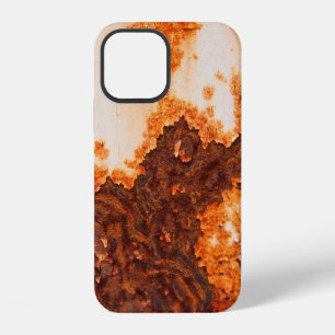 Coque iPhone 12 Une vieille tache rouillée corrode la surface