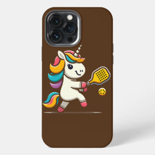 Etui iPhone 13 Pro Max Unicorn Jouer Pickleball Joueur Lover Enfants Femm