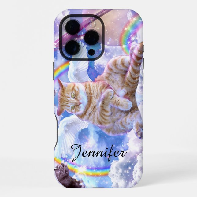 Coque iPhone Unicorne - Caticorn (Verso)
