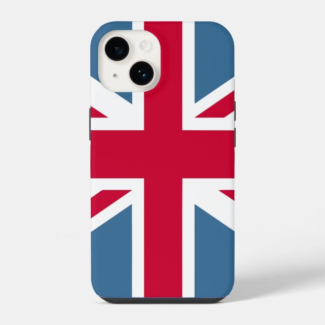Coque iPhone Union Jack britannique (Verso)