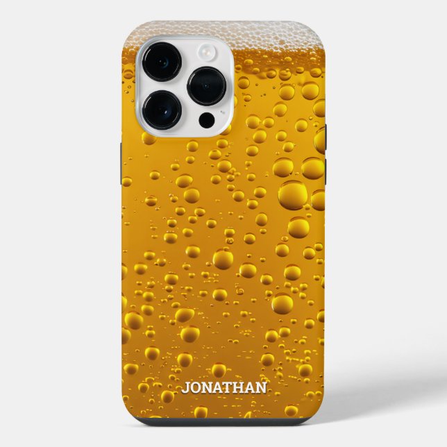 Coque iPhone Unique Beer Foam – Stylish Gift for him (Verso)