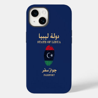 Coque Pour iPhone 14 Unique Libye Voyage Passeport Imprimer Souvenir