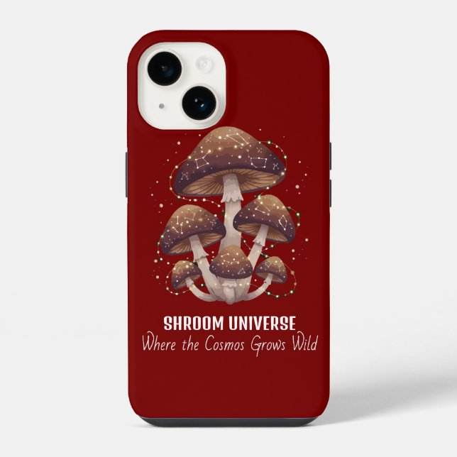 Coque iPhone Univers de champignons célestes constellation (Verso)
