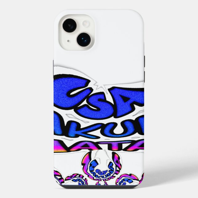 Coque iPhone USA Hakuna Matata Art Print| Fusion Urbaine Global (Verso)