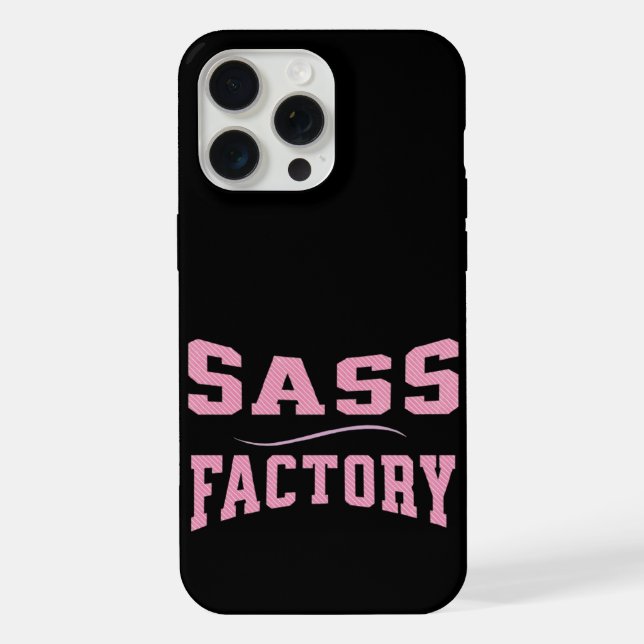 Coque iPhone Usine de Sass - Drôle (Verso)