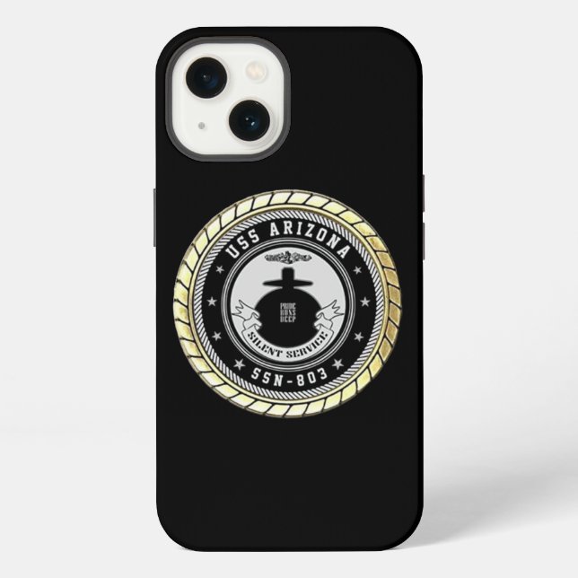 Coque iPhone USS Arizona (SSN-803) (Verso)