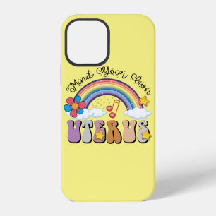 Coque iPhone 12 Utérus à Vous Même Féministe Choix Rainbow