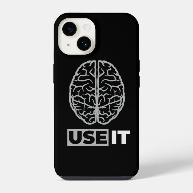 Coque iPhone Utiliser - Conception du cerveau (Verso)