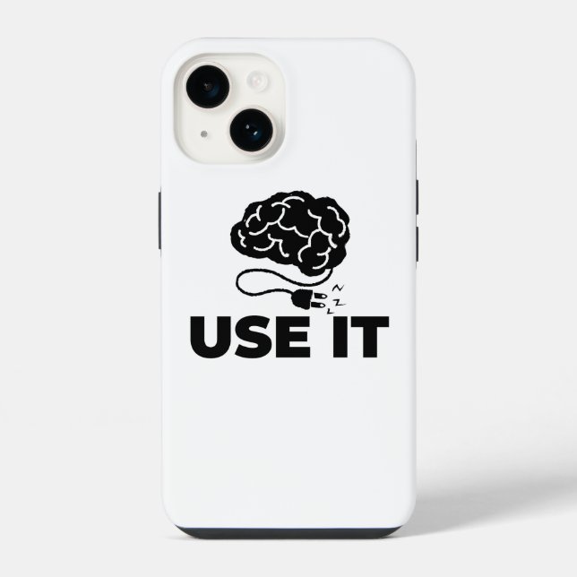 Coque iPhone Utilisez-le - Conception de cerveau (Verso)