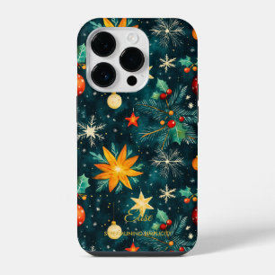Coque Pour iPhone 14 Plus Vacances Artistiques – Conception Florale de Nuit