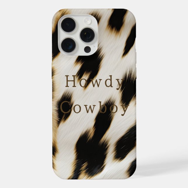 Coque iPhone Vache blanche noire (Verso)