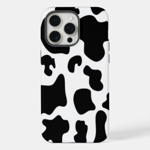 Coque iPhone 15 Pro Max Vache noire et blanche