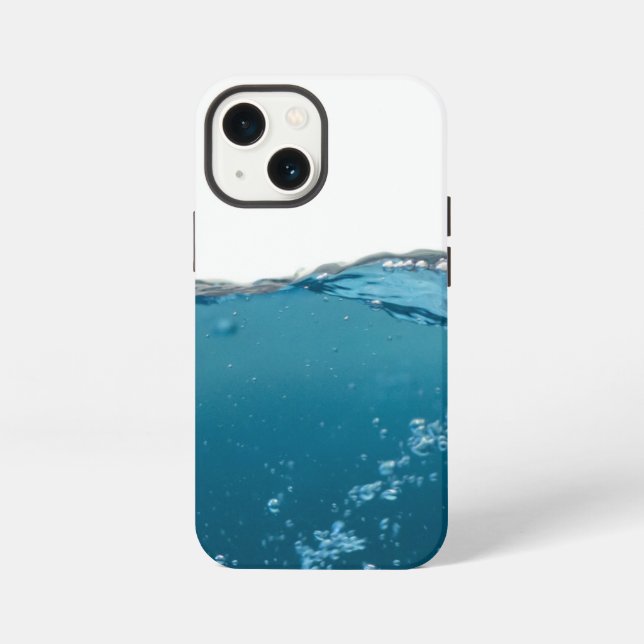 Coque iPhone Vague Bleue Claire (Verso)