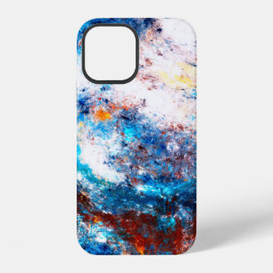 Coque iPhone 12 Vague bleue de la mer. Des éclaboussures artistiqu