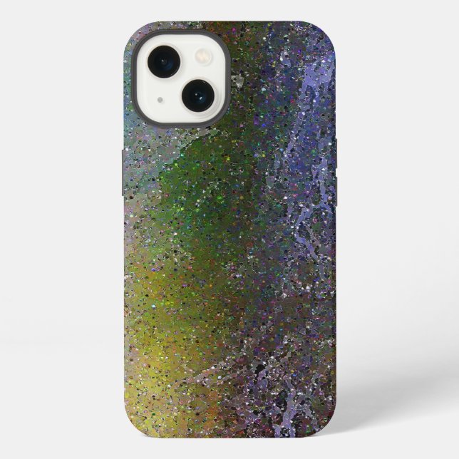 Coque iPhone Vague océanique abstraite (Verso)