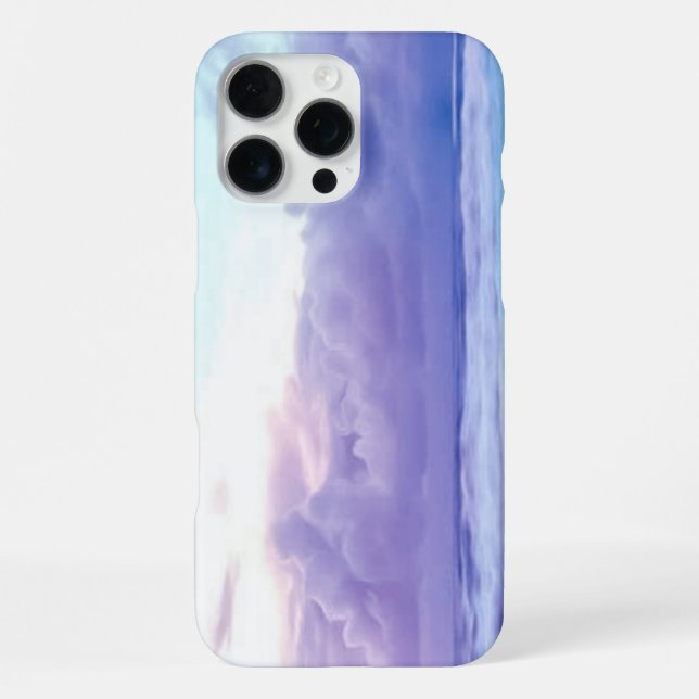 Coque iPhone Vague océanique moderne sous le ciel d'été (Verso)