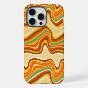 Coque iPhone 15 Pro Max vague rétro chaud