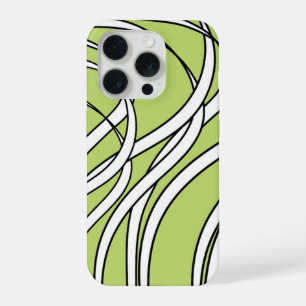 Coque iPhone 15 Pro Vague sous-marine vert citron