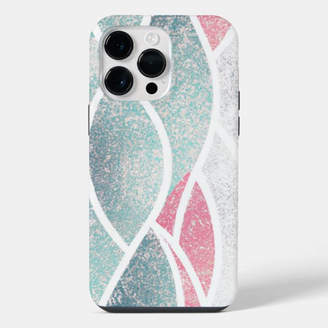 Coque iPhone Vagues abstraites côtières/plage  (Verso)