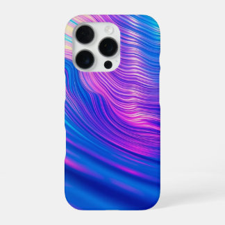 Coque iPhone 16 Pro Vagues abstraites vibrantes Design esthétique mode