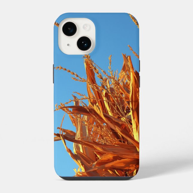 Coque iPhone Vagues ambrées (Verso)
