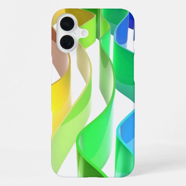 Coque iPhone Vagues arc-en-ciel (Verso)
