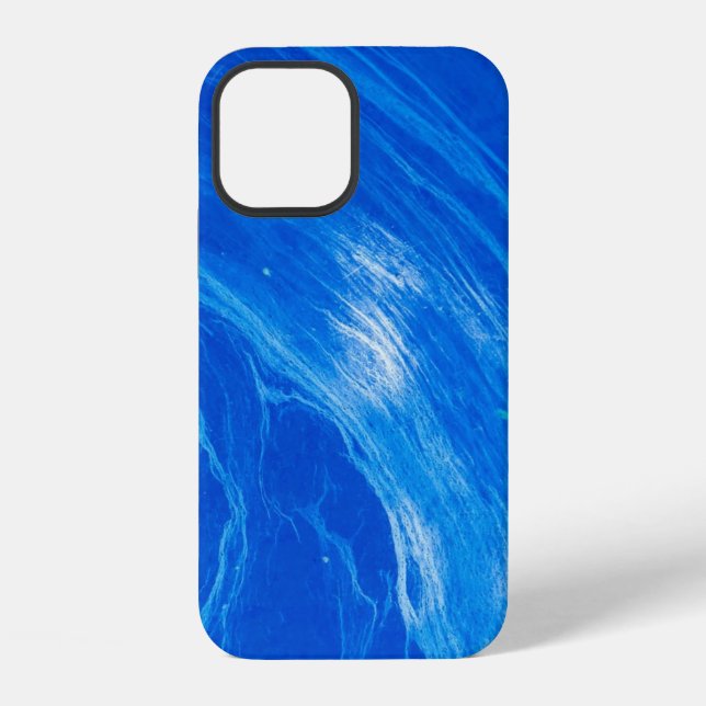 Coque iPhone Vagues bleues de l'océan en été (Verso)