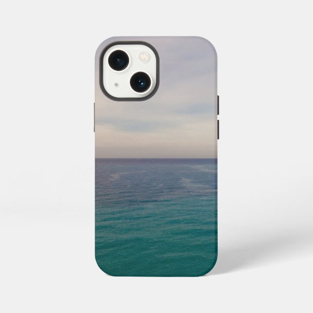 Coque iPhone Vagues-bleues-de-vacances-eau-de-mer- (Verso)