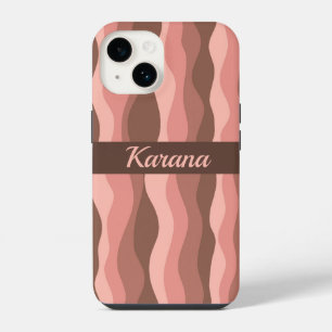 Coque Pour iPhone 14 Vagues de corail abstraites