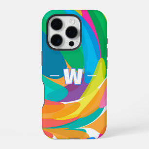 Coque iPhone 16 Pro Vagues de couleurs qui s'écrasent