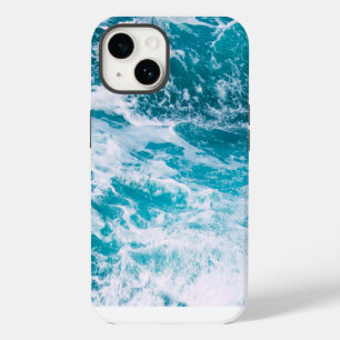 Coque Pour iPhone 14 Vagues de l'océan bleu
