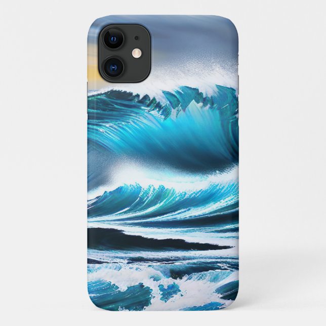 Coque iphone Vagues écrasantes (Dos)