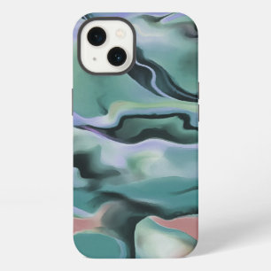 Etui iPhone 13 Vagues en harmonie Acrylique Marbrant Art Abstrait